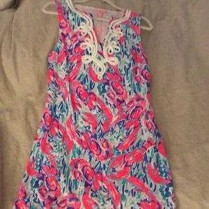 Lilly Pulitzer cosmic coral cracked up dress